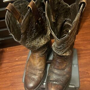 Men’s Brown Leather Rey Welt Cowboy Boots size 10.5
